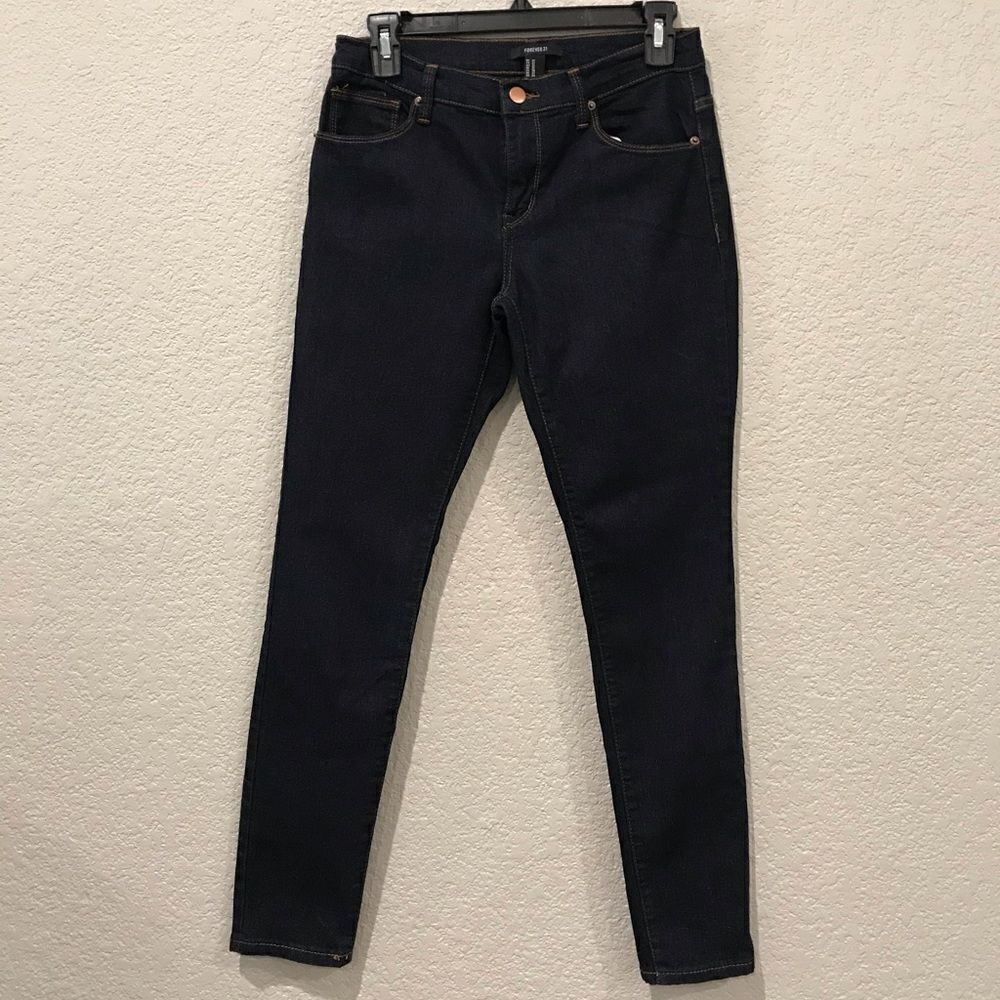 Forever 21 Mid Rise Skinny Jeans